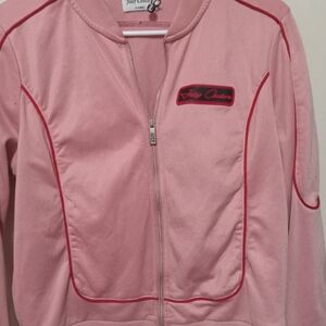 Juicy couture rhinestones jacket size medium pink